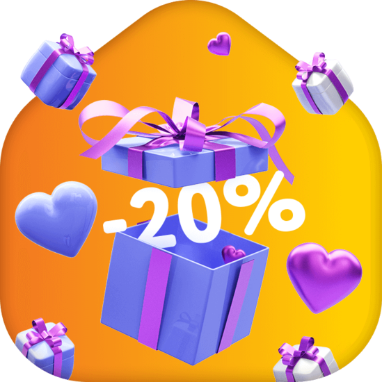 Скидка 20%&nbsp;в День рождения